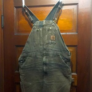 Brown Carhartt overalls